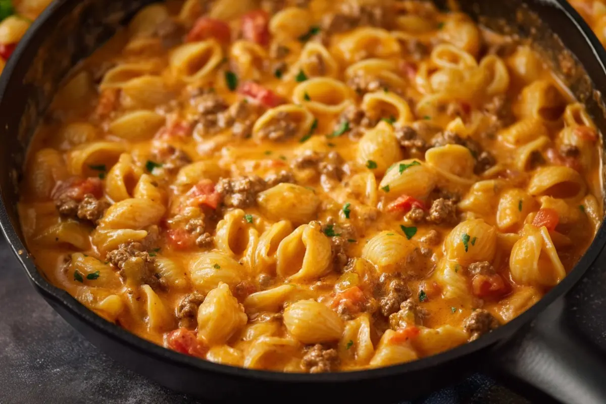 creamy taco pasta