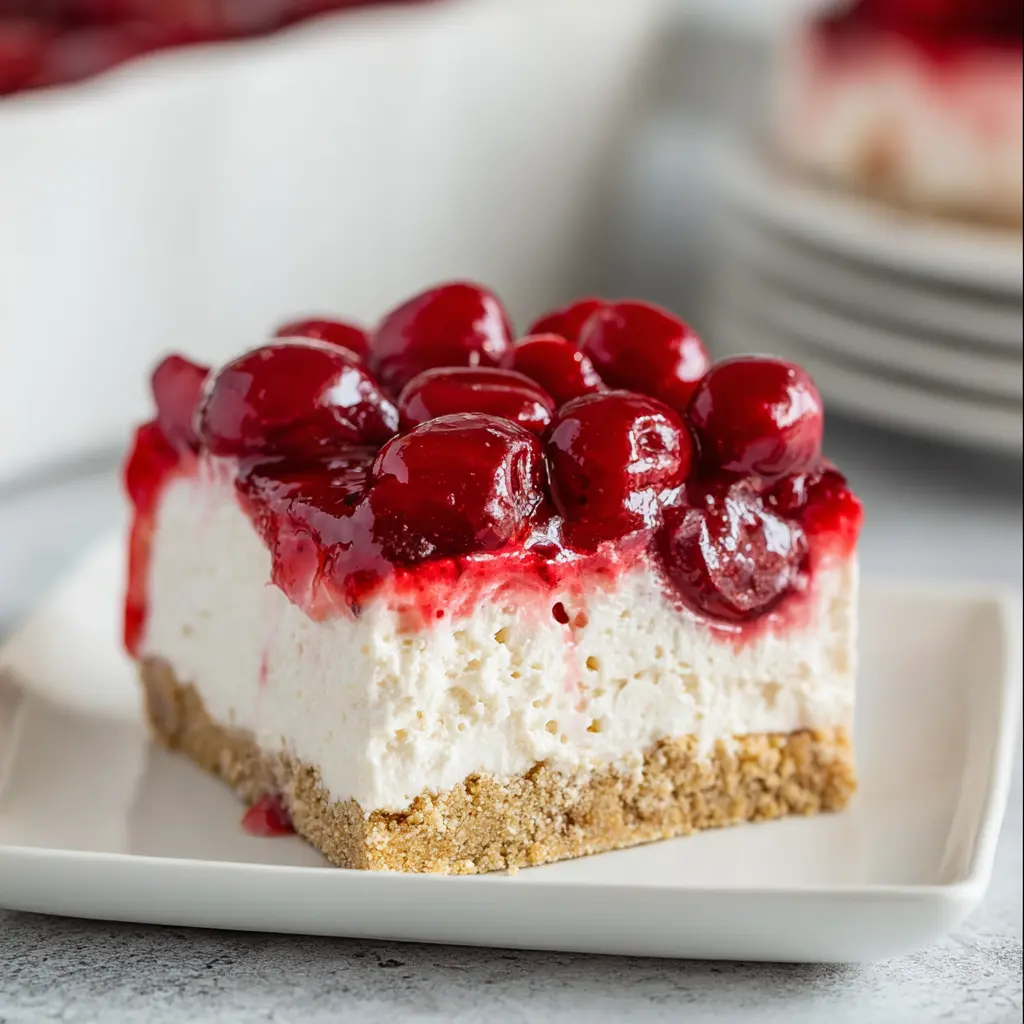 no bake cherry cheesecake dessert recipe