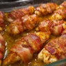 Bacon Wrapped Garlic Parmesan Chicken