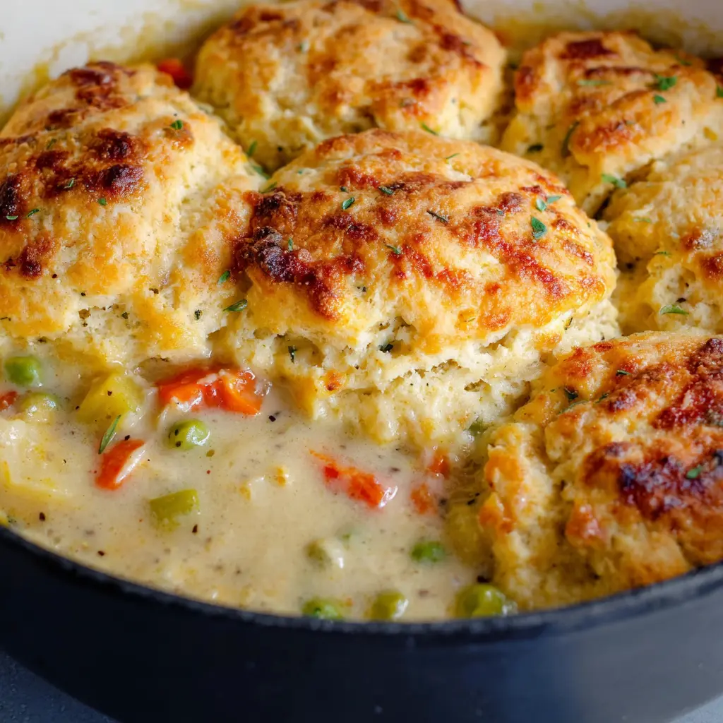 Cheddar Bay Biscuits Chicken Pot Pie