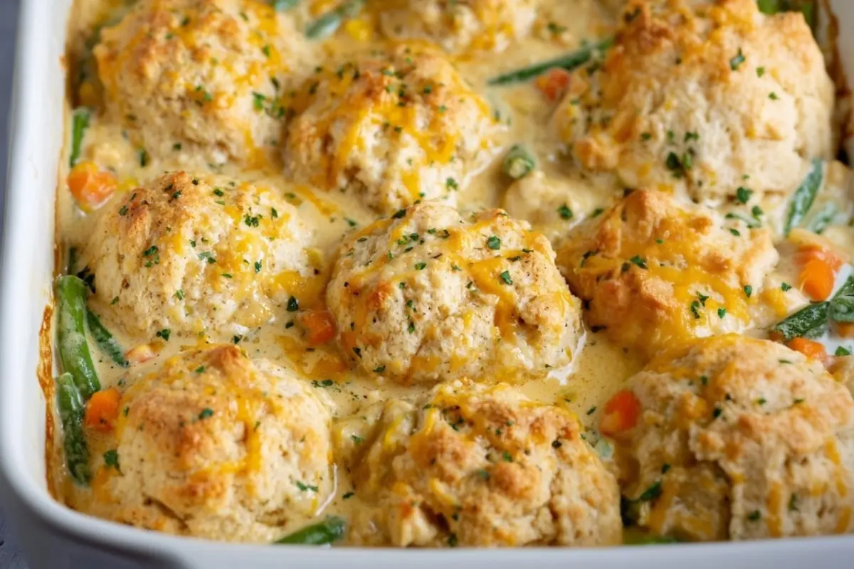Cheddar Bay Chicken Casserole