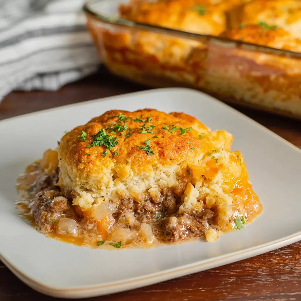 Cheddar Bay Ground Beef Cobbler Recipe