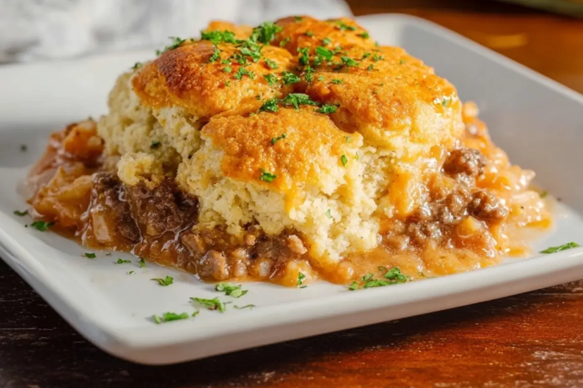 Cheddar Bay Ground Beef Cobbler
