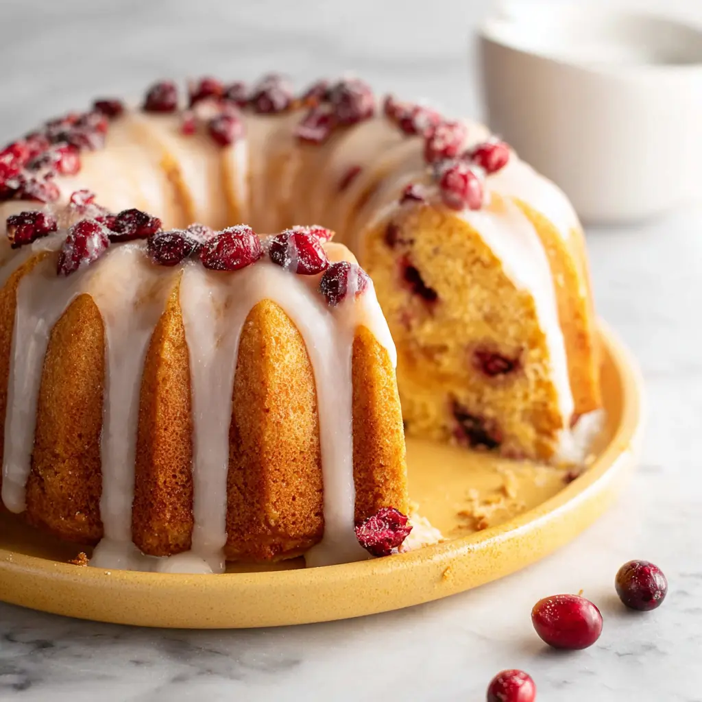 Cranberry Orange Bundt Cake Recipe