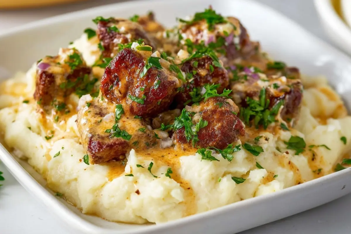 Creamy Garlic Butter Steak Bites