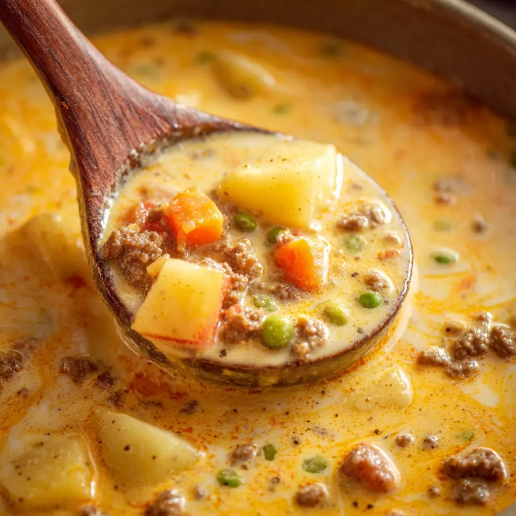 Crock Pot Cheeseburger Soup Recipe