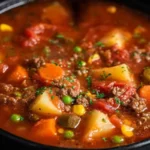 Crock Pot Hamburger Soup