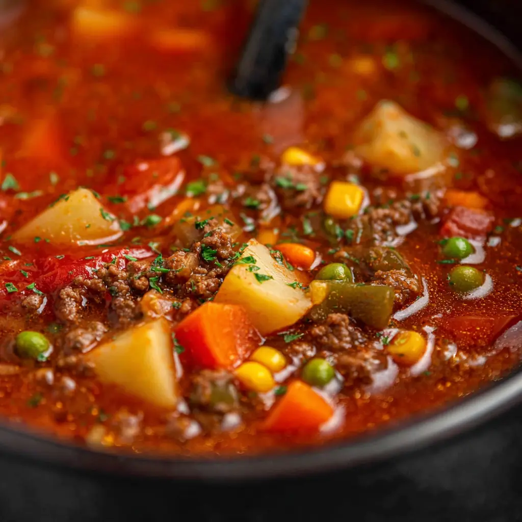 Crock Pot Hamburger Soup Recipe