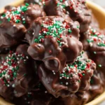 Dark Chocolate Crockpot Peanut Clusters