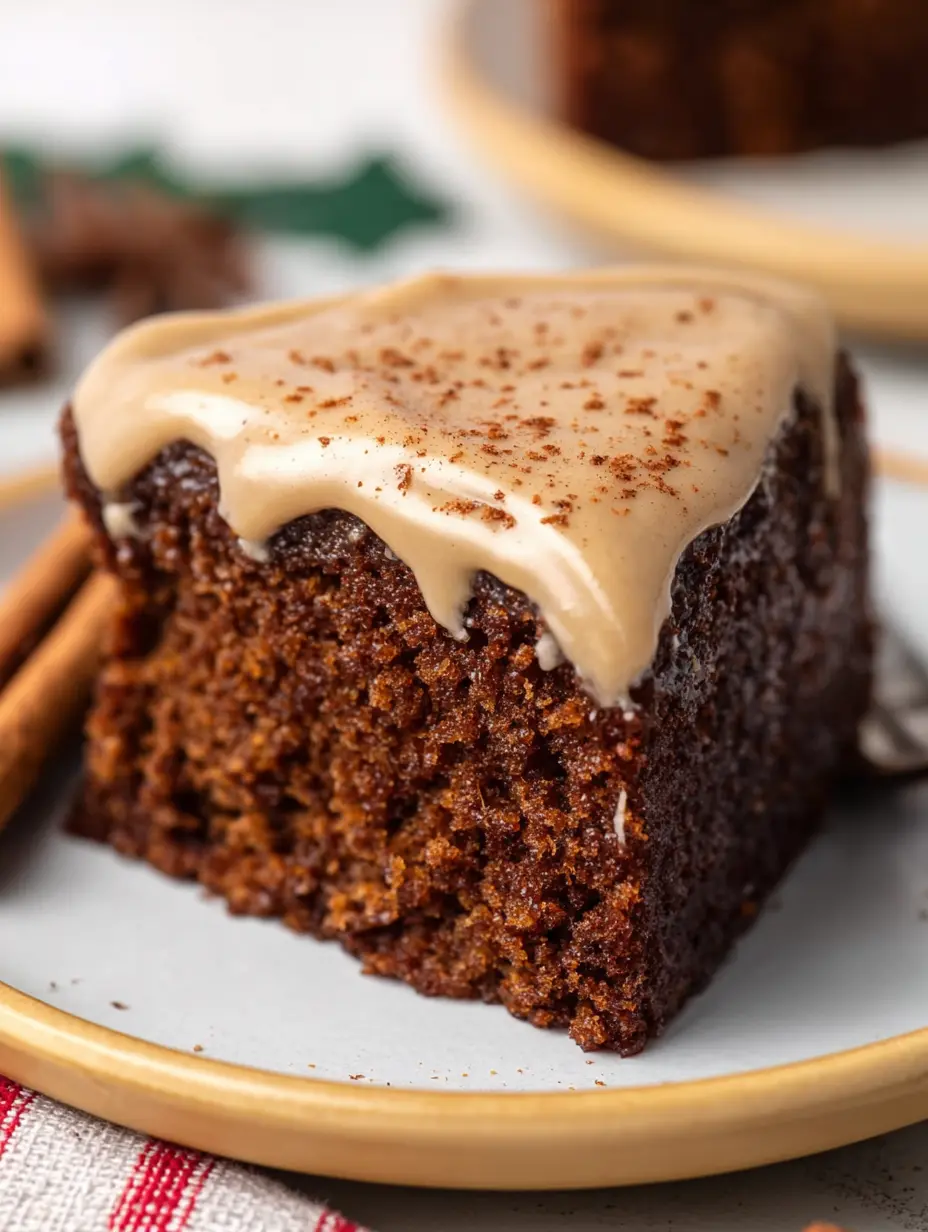 Easy Gingerbread Cake with Cinnamon Molasses Frosting
