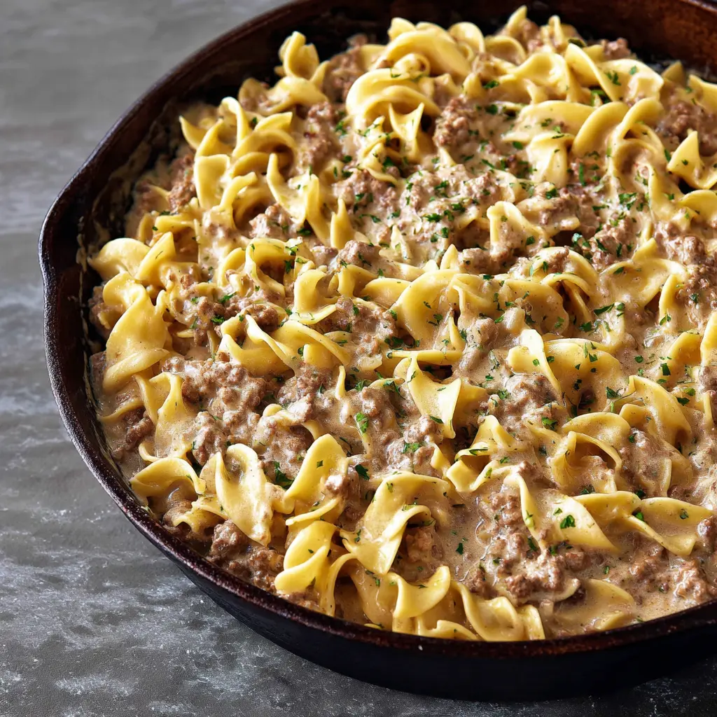 Ground Beef Stroganoff Recipe with Hamburger