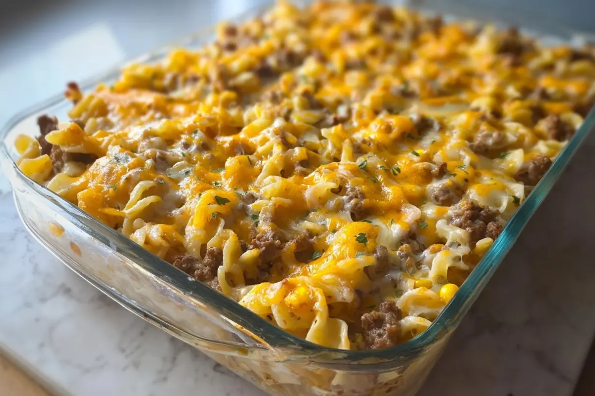Hamburger Noodle Casserole