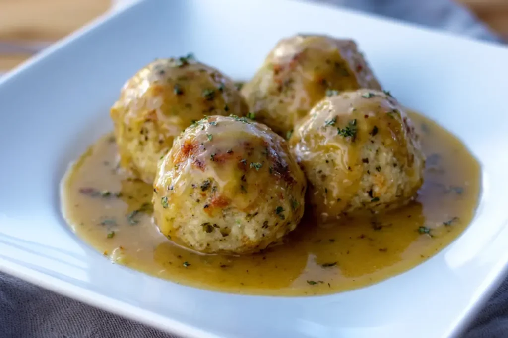 Leftover Turkey Stuffing Balls