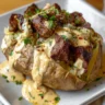 Loaded Baked Potato with Steak Bites
