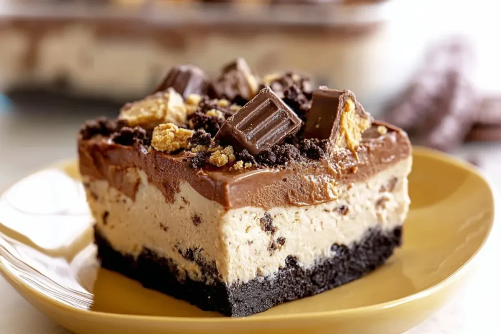 No Bake Chocolate Peanut Butter Dessert