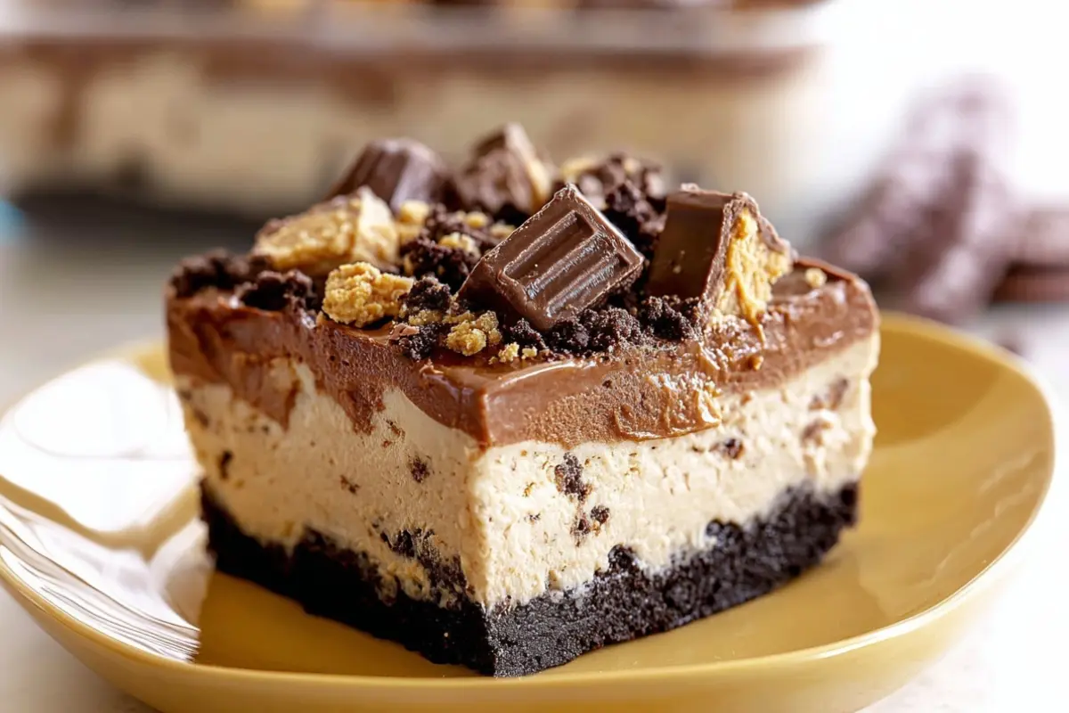 No Bake Chocolate Peanut Butter Dessert