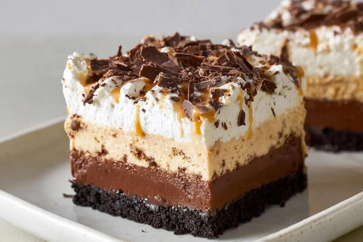 No Bake Chocolate Peanut Butter Dream Bars