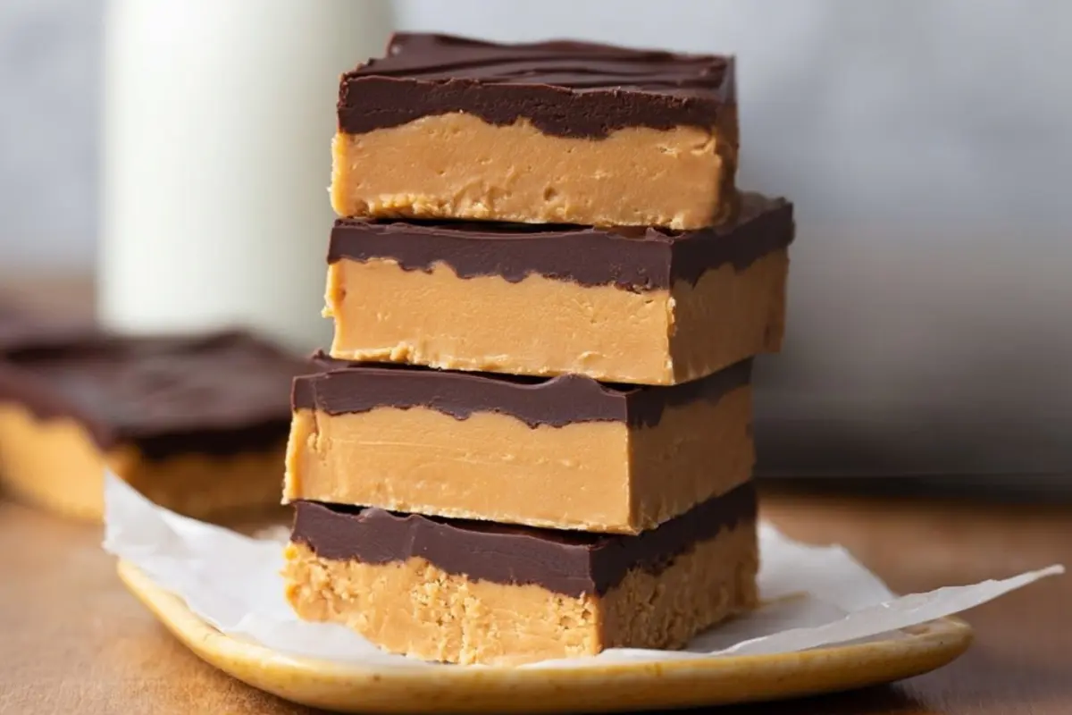 No Bake Peanut Butter Buckeye Bars