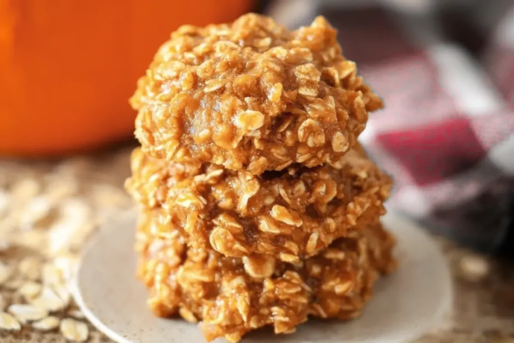 No Bake Pumpkin Spice Cookies