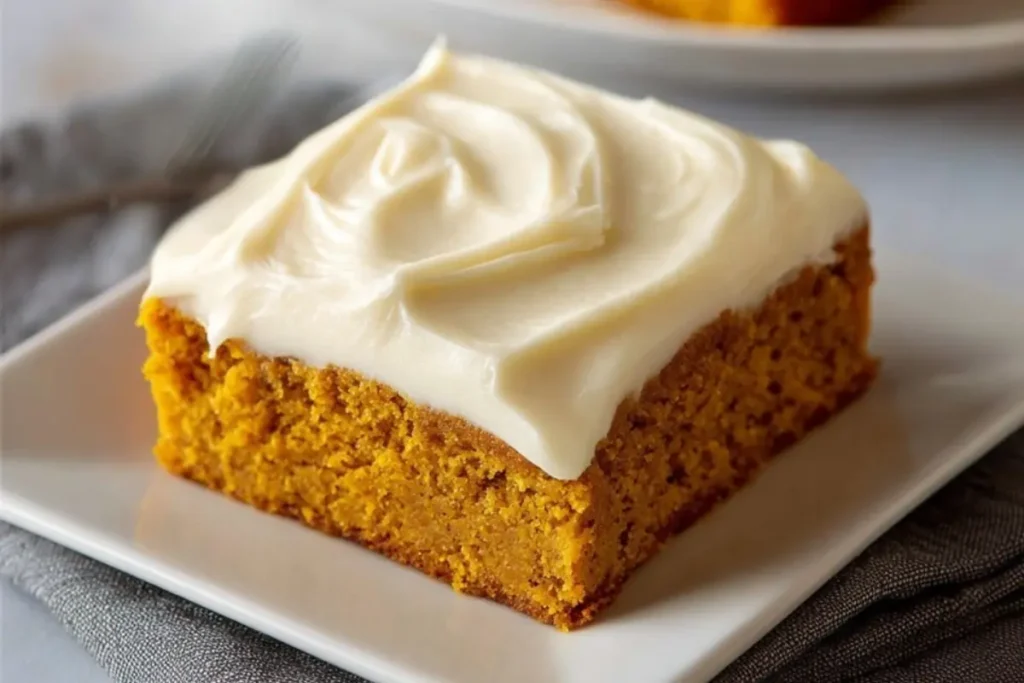 Old Fashioned Pumpkin Bars with Cream Cheese Frosting