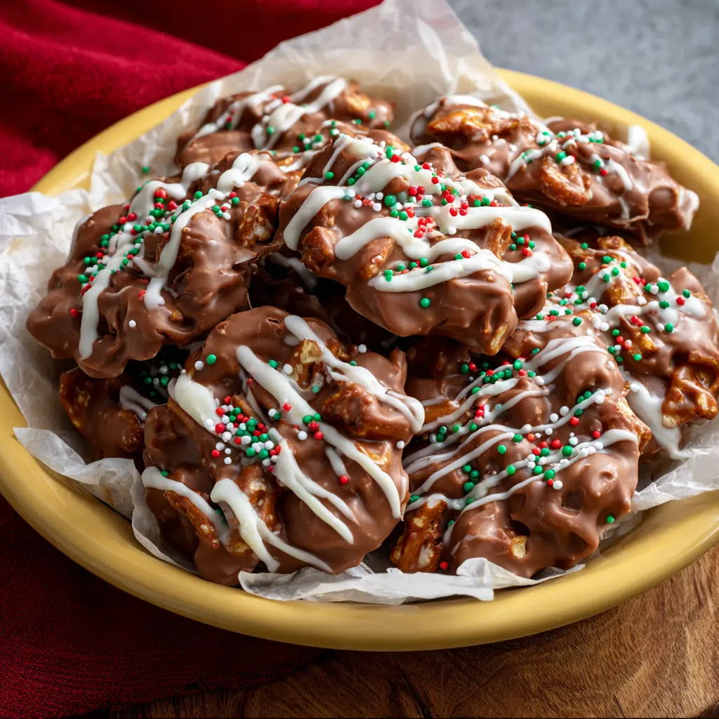 Peanut Butter Pretzel Crockpot Candy Recipe