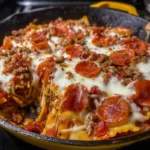 Pizza Lasagna Skillet