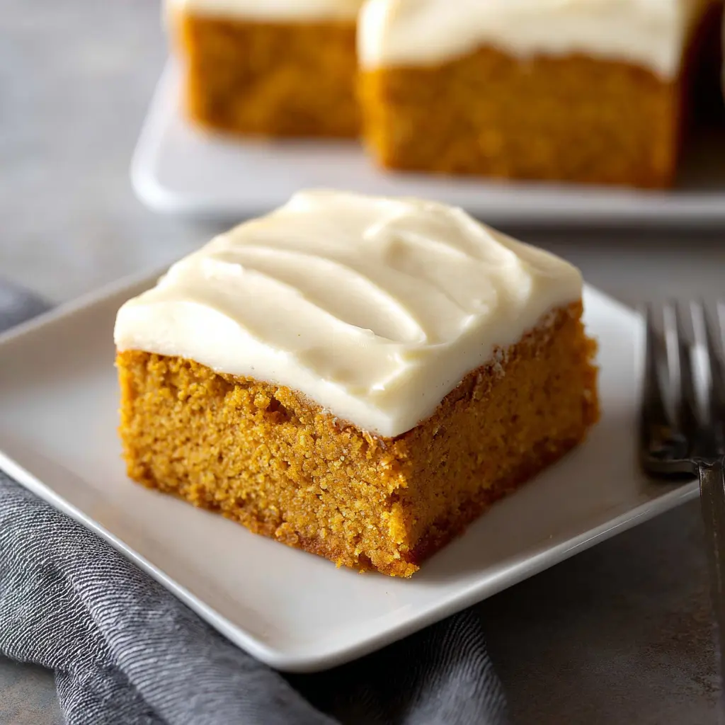 Pumpkin Bars with Cream Cheese Frosting