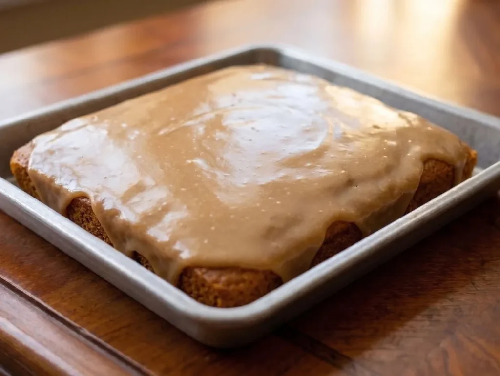 Pumpkin Cake Recipe with Caramel Cider Sauce