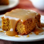 Pumpkin Cake recipe with Caramel Cider Sauce