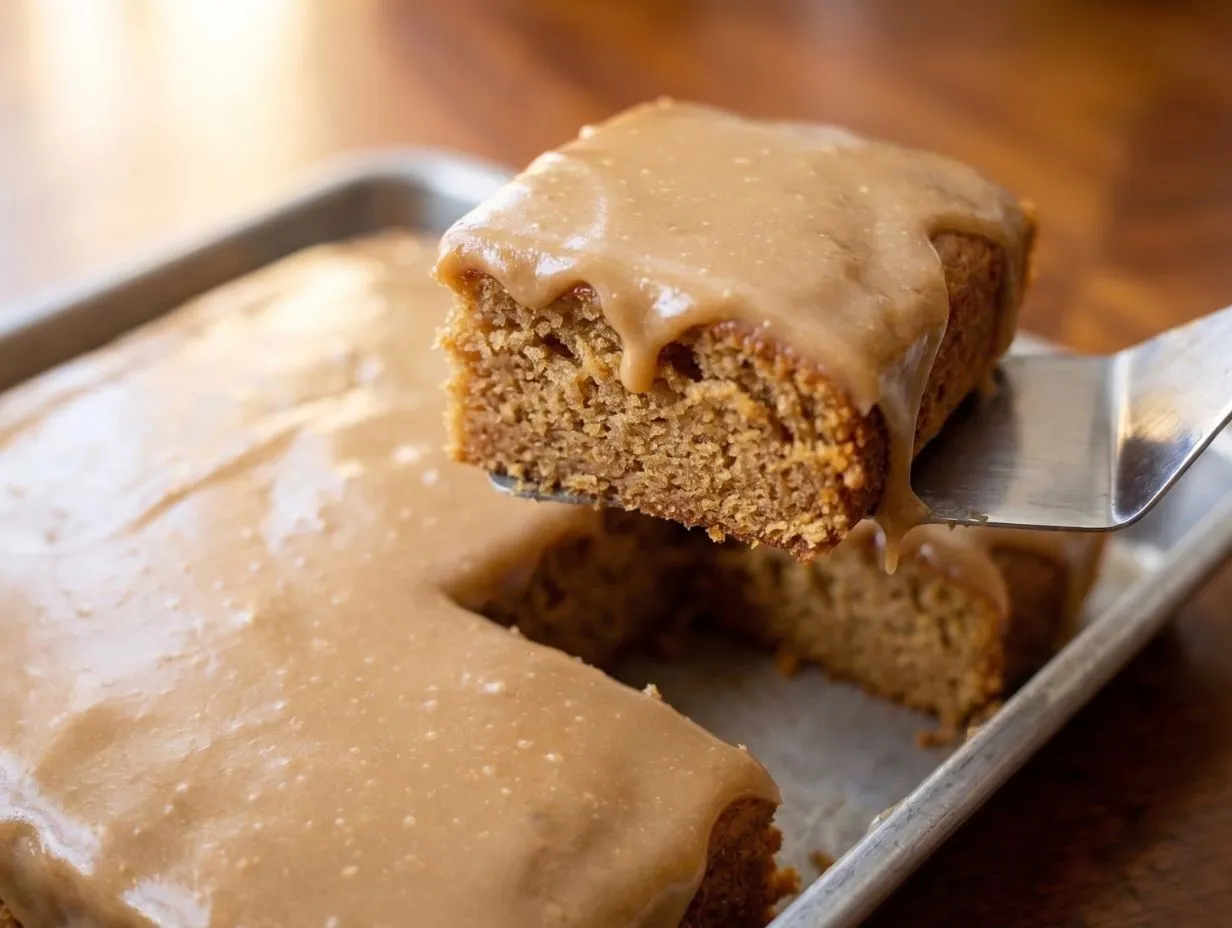 Pumpkin Cake with Caramel Cider Sauce