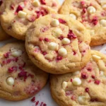 Raspberry Lemon Cookie Recipe with White Chocolate