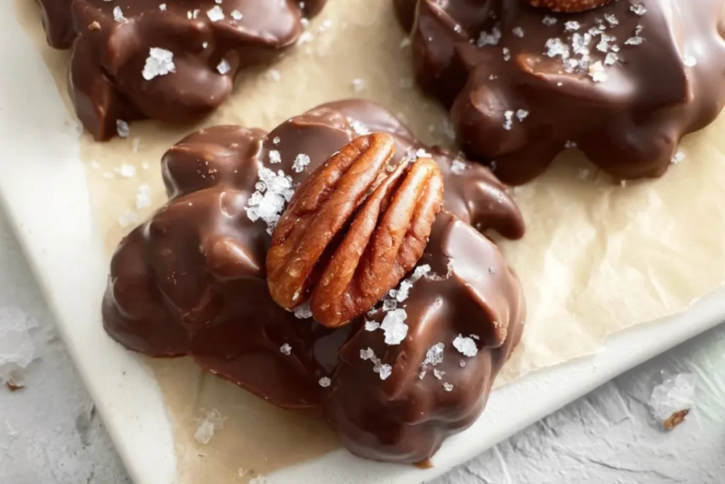 Slow Cooker Chocolate Caramel Pecan Clusters