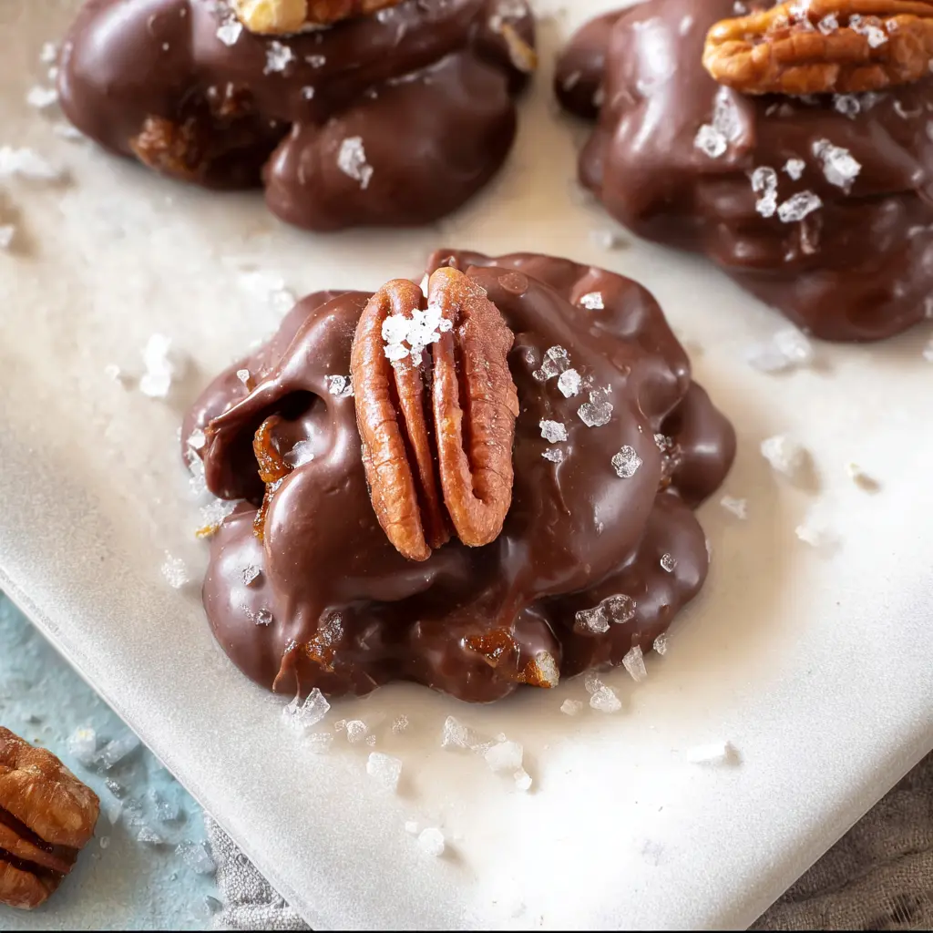 Slow Cooker Chocolate Caramel Pecan Clusters Recipe