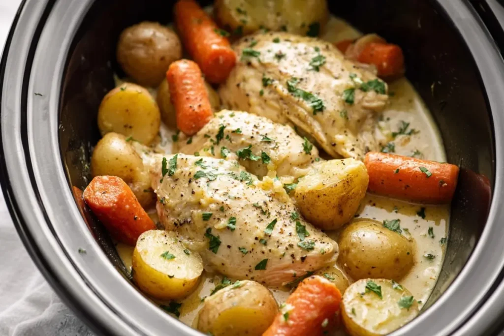 Slow Cooker Creamy Ranch Chicken