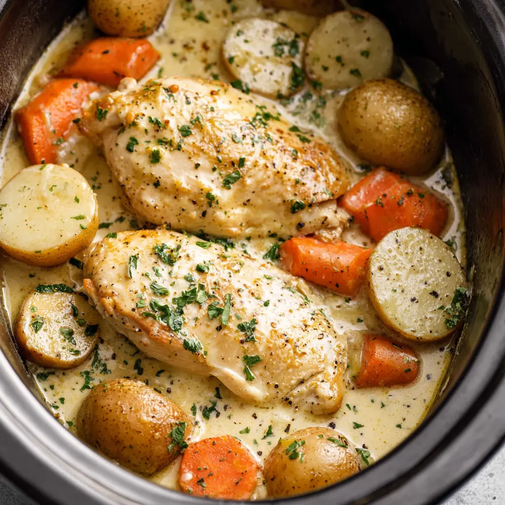 Slow Cooker Creamy Ranch Chicken Recipe