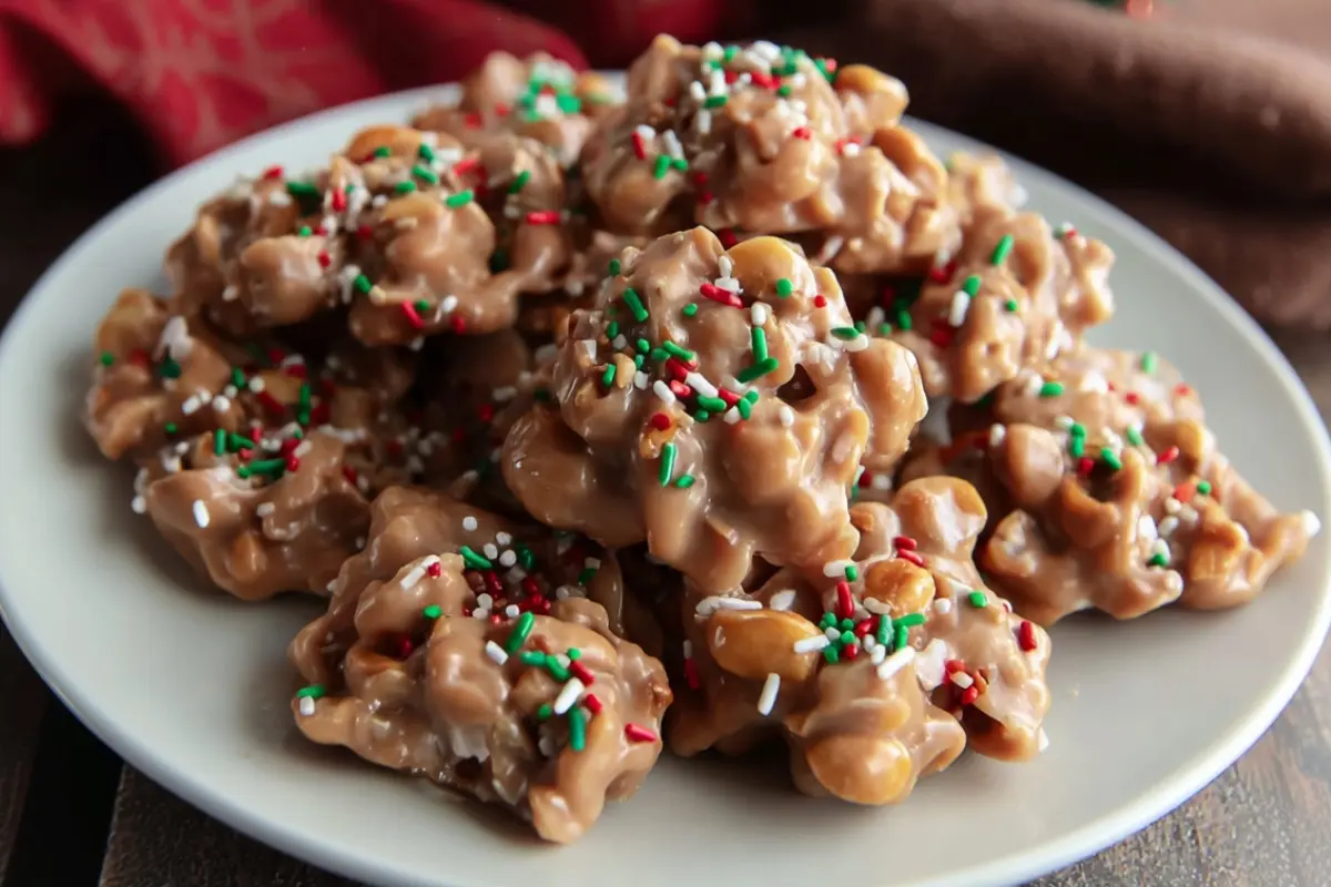 Slow Cooker Peanut Clusters