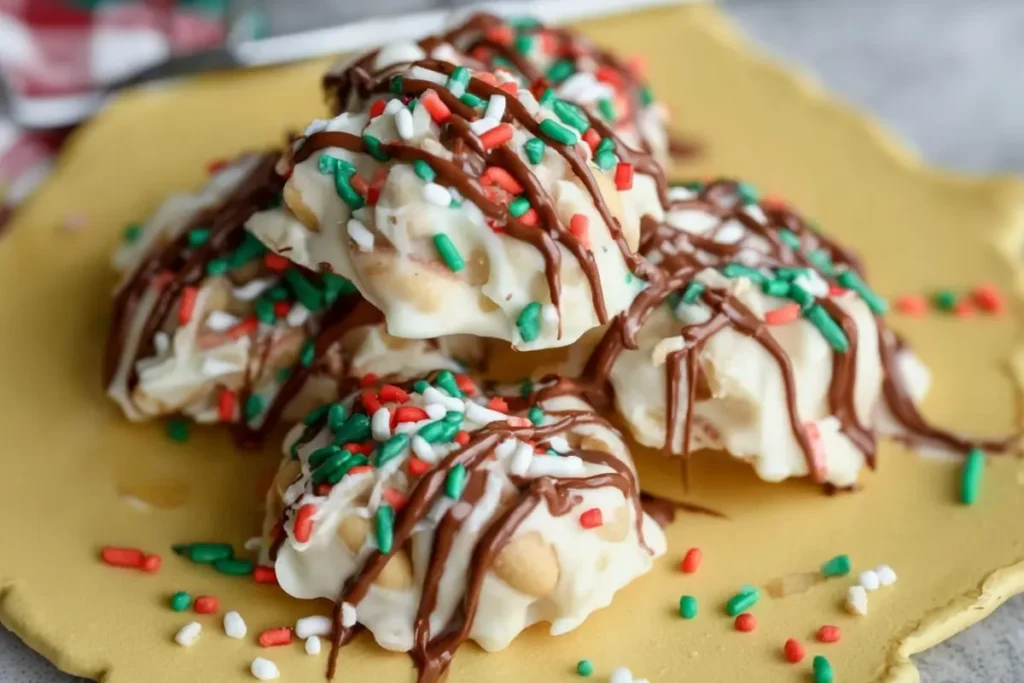 White Chocolate Peanut Clusters