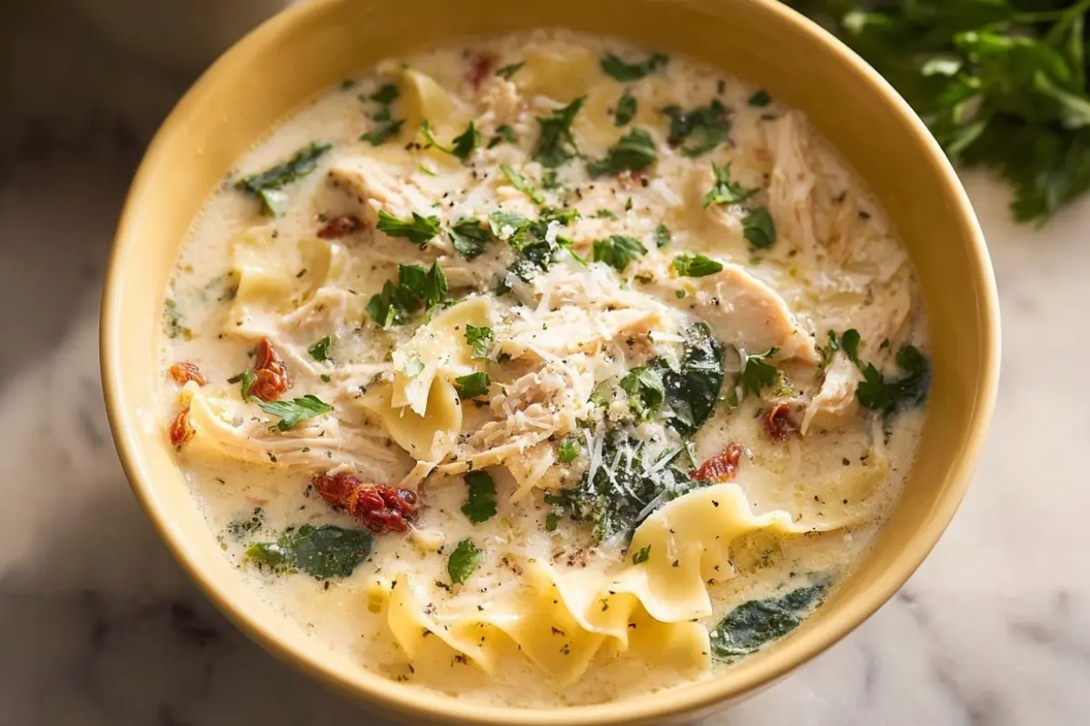 White Lasagna Soup
