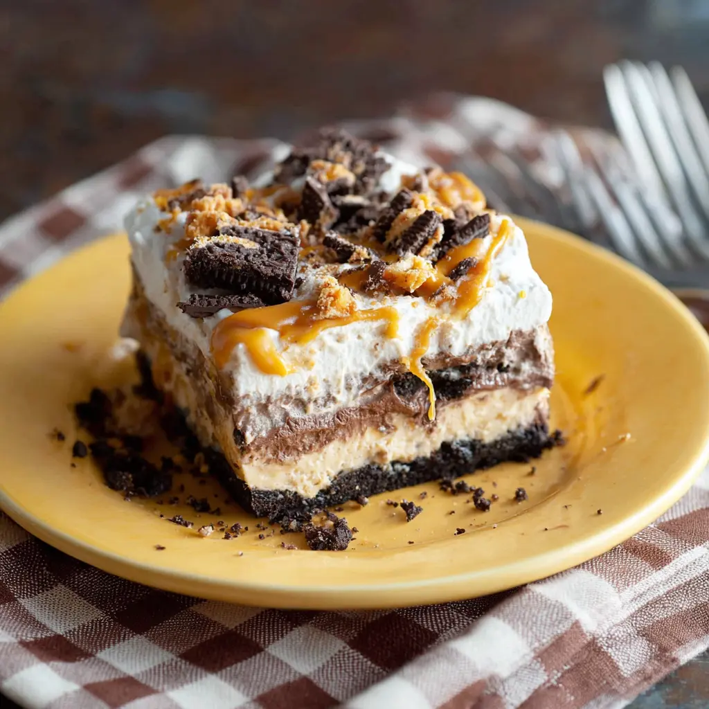 chocolate oreo peanut butter dessert