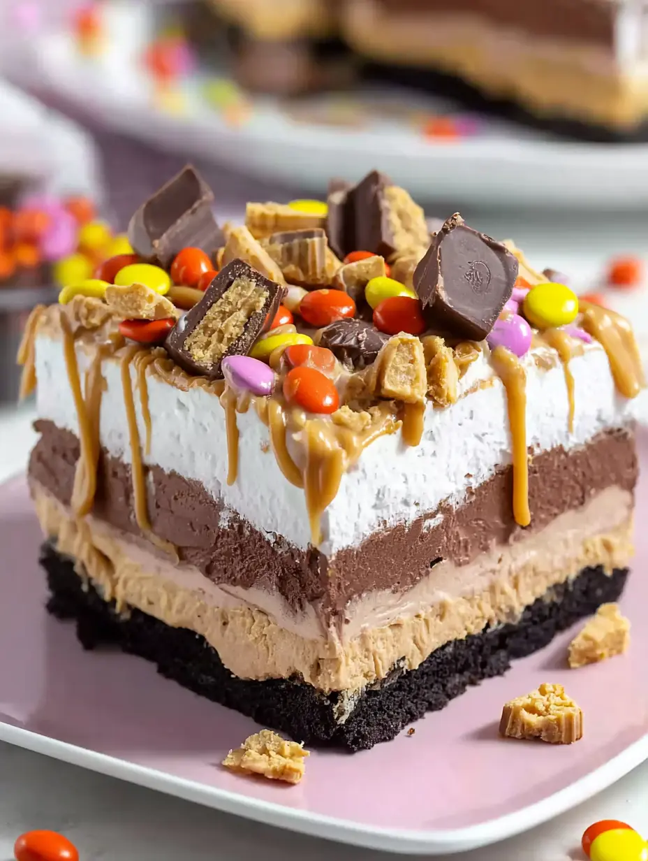 chocolate peanut butter lasagna