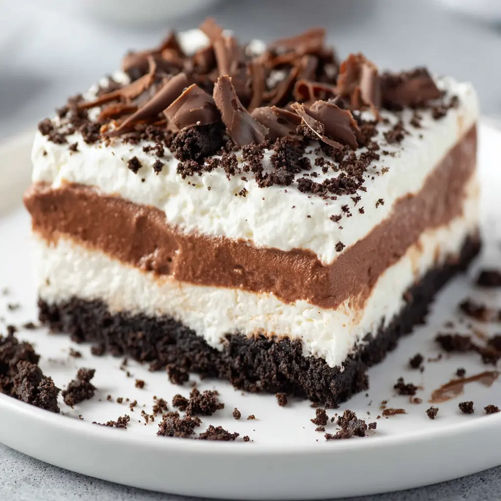 no-bake chocolate lasagna