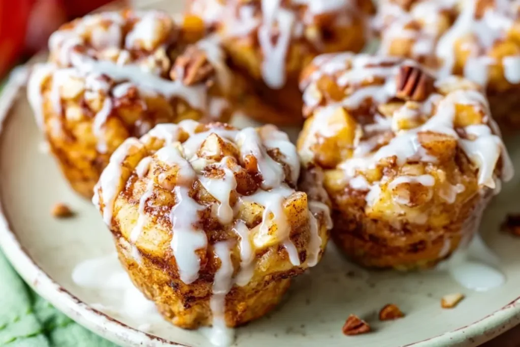 APPLE PIE CINNAMON ROLL MUFFINS