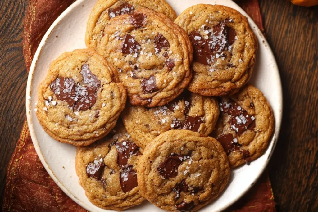 Brown Butter Pumpkin Chocolate Chip Cookies