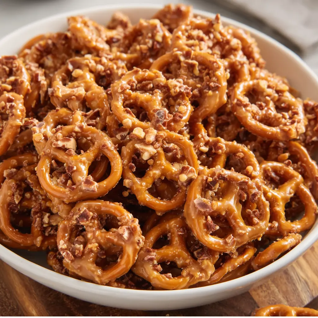Butter Toffee Pretzels Recipe