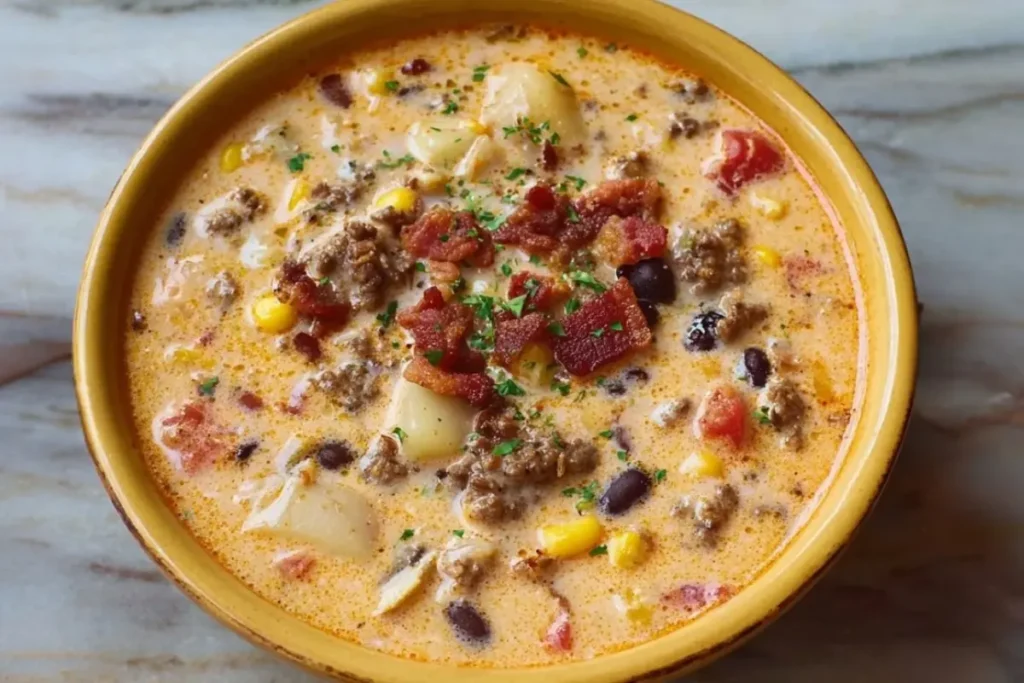 Cheesy Cowboy Soup