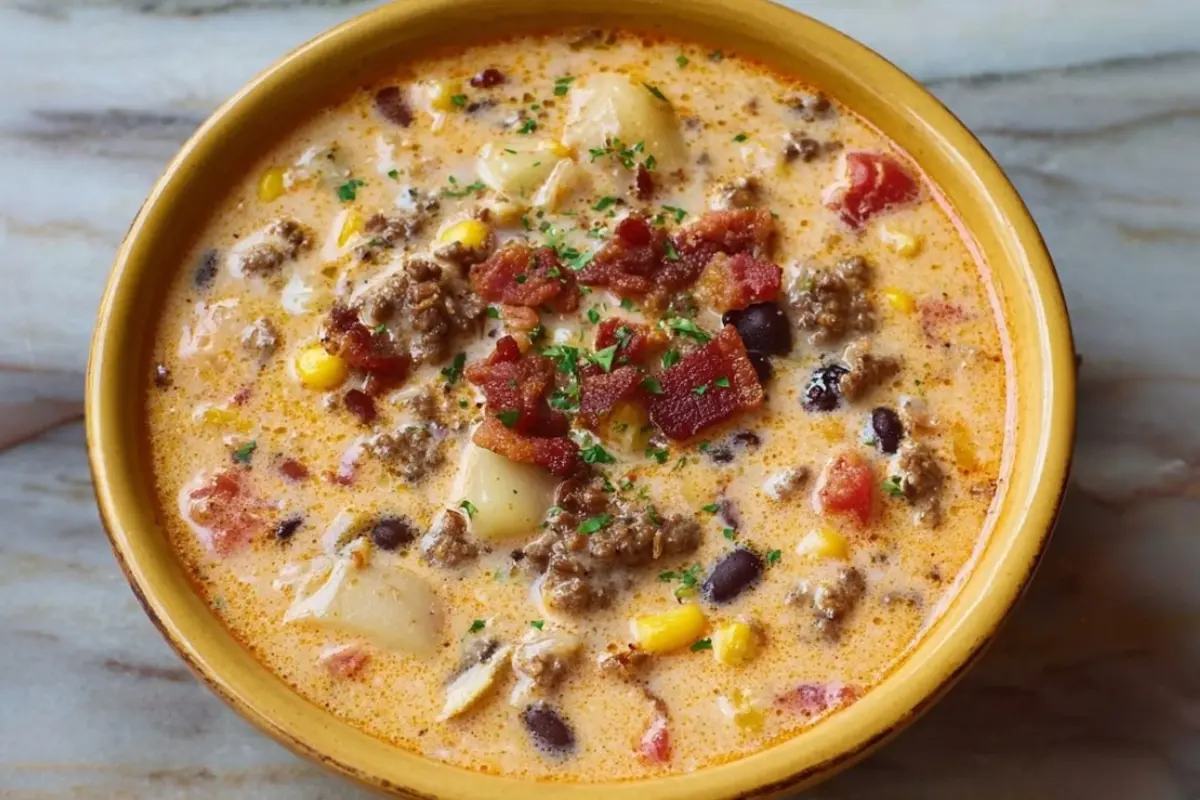 Cheesy Cowboy Soup
