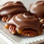 Chocolate Caramel and Pecan Turtle Clusters