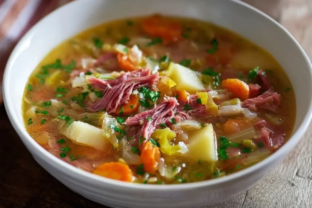 Corned Beef and Cabbage Soup