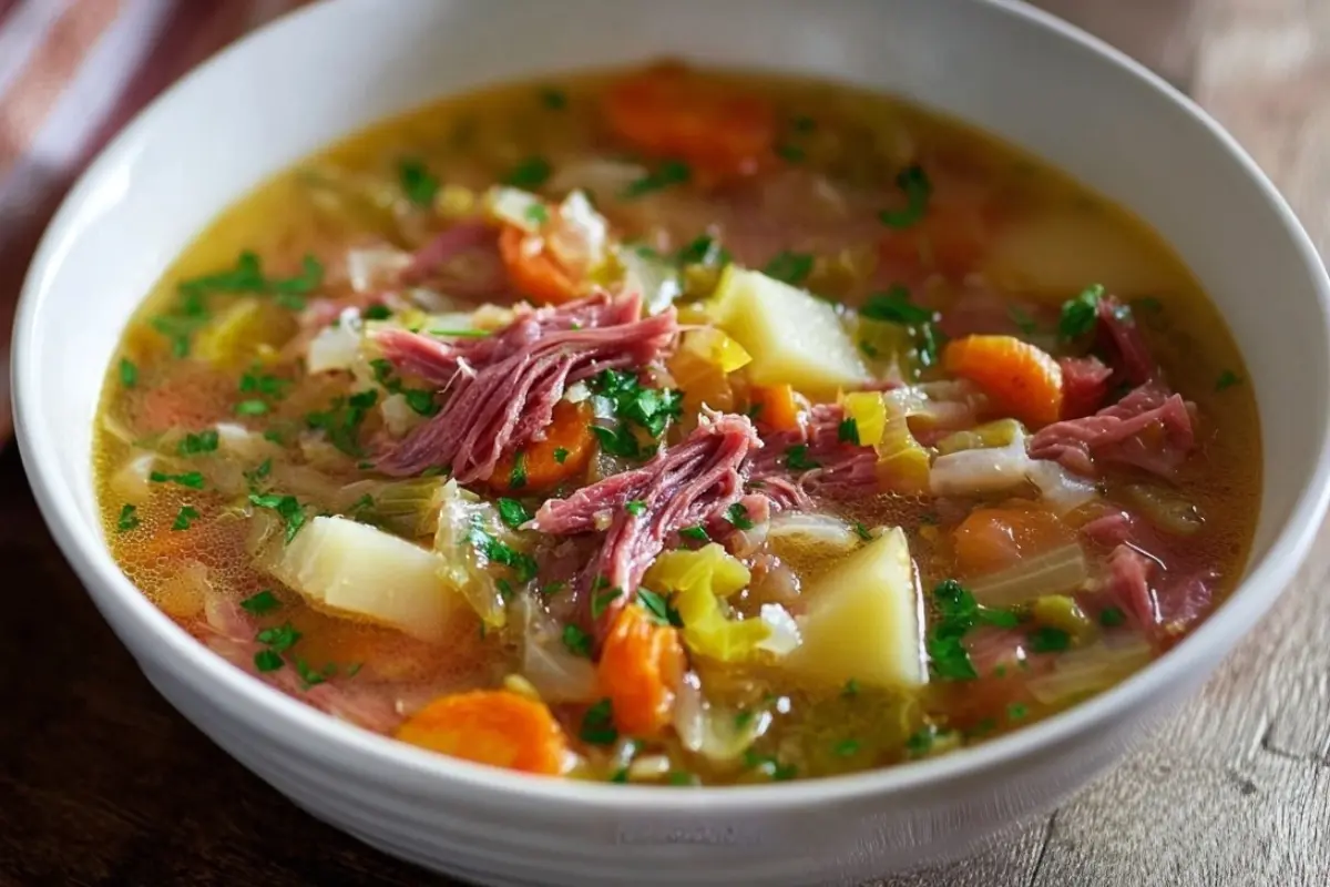 Corned Beef and Cabbage Soup