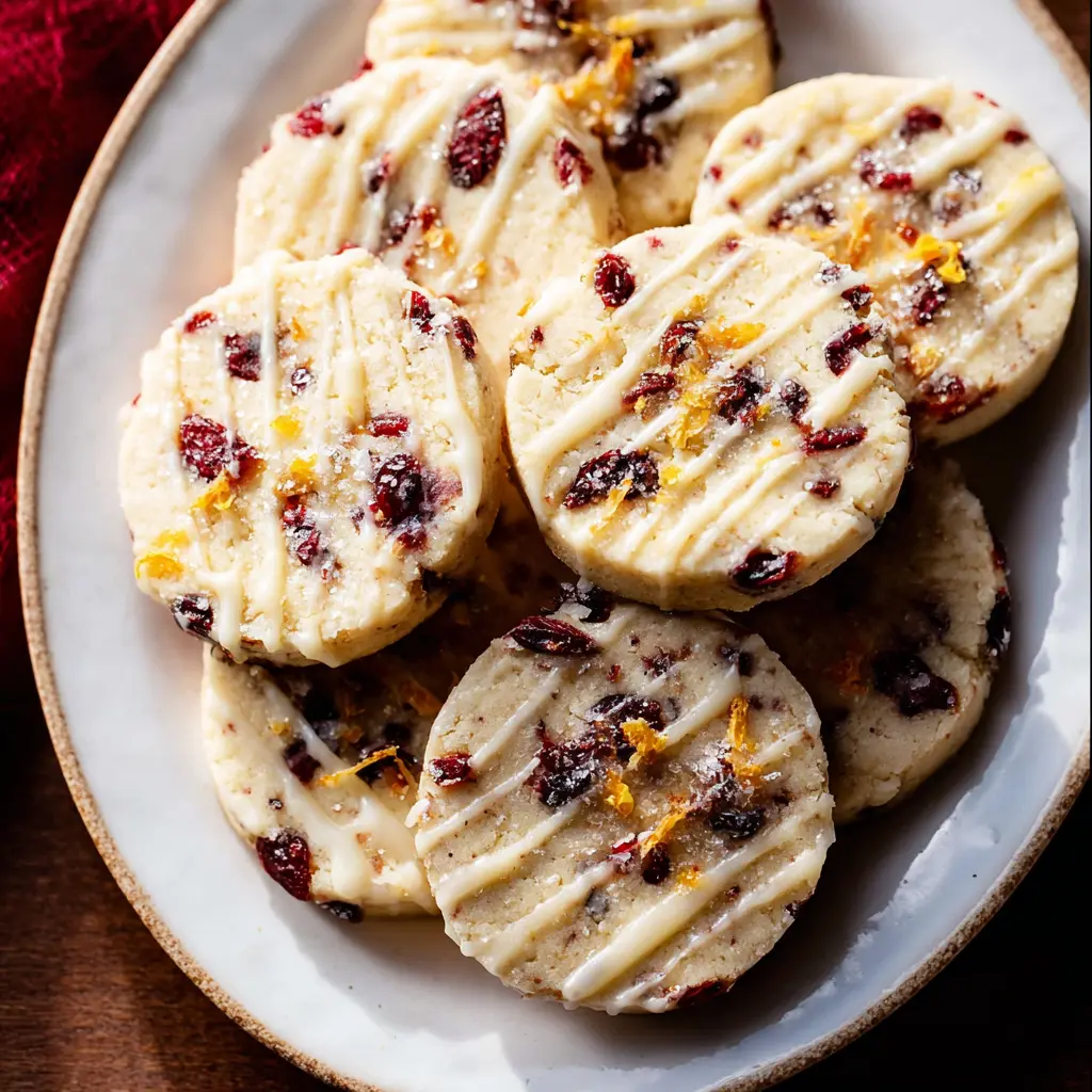 Cranberry Orange Icebox Cookies